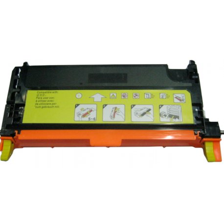 Toner Pour Lexmark C-522 Yellow Remanufacturé