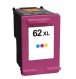 HP 62XL Jet d'Encre Cyan Magenta Jaune Compatible