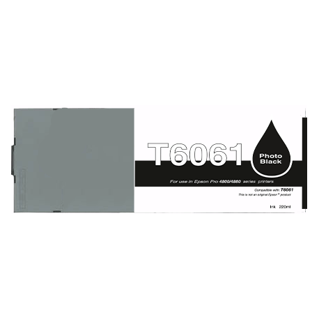 Epson T6061 Cartouche d'encre Noire Photo Remanufacturée