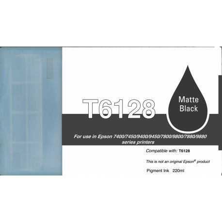 Epson T6128 Jet d'encre Noir Mate Remanufacturé