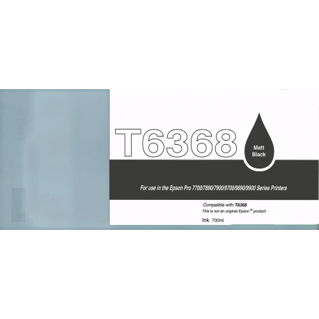 Epson T6368 Jet d'encre Noir Mate Remanufacturé