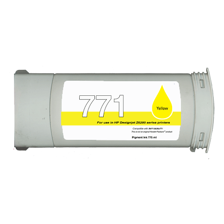 HP B6Y10A / 771 Cartouche d'encre Jaune Remanufacturé