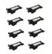 Lot de 8 Toners pour Brother TN-2220 Compatible