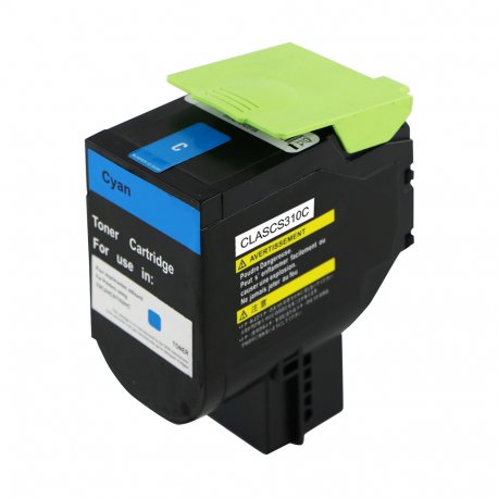 Lexmark CS310, CS410, CS510 Toner Cyan Remanufacturé 