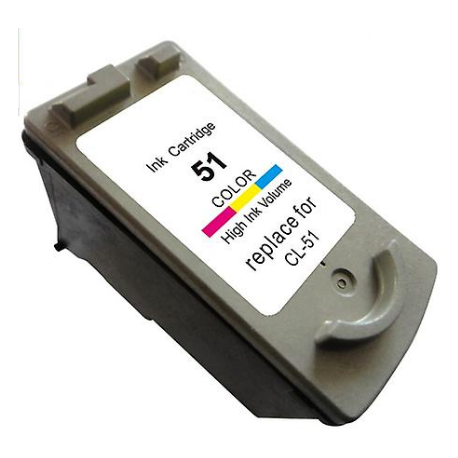 Canon CL-51 Jet d'Encre Cyan Magenta Jaune Compatible