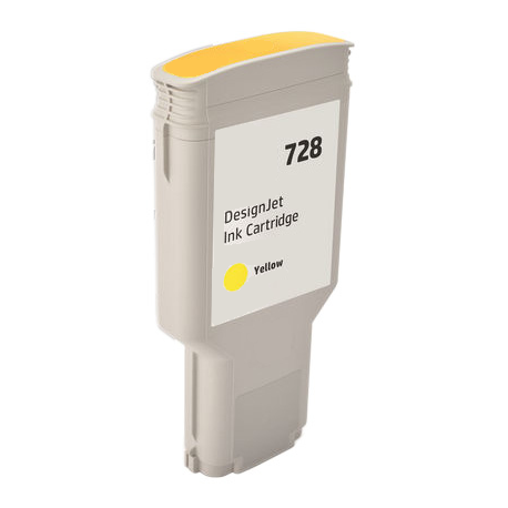HP T730 Cartouche d'Encre Jaune 300ml Remanufacturé