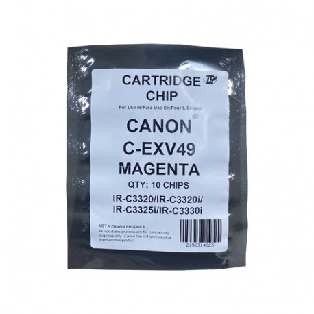Canon C-EXV49 Sachet de 10 Puces de Remplacement Magenta