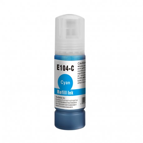 Epson 104 Bouteille d'Encre Cyan Compatible