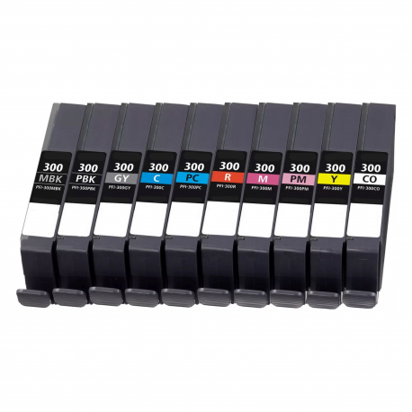 Canon PFI-300 Cartouche d'encre Grise Compatible